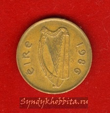 2 пенса 1986 года Ирландия